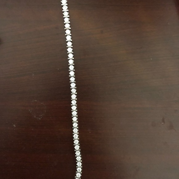 Cubic Zirconia Tennis Bracelet - Picture 2 of 2